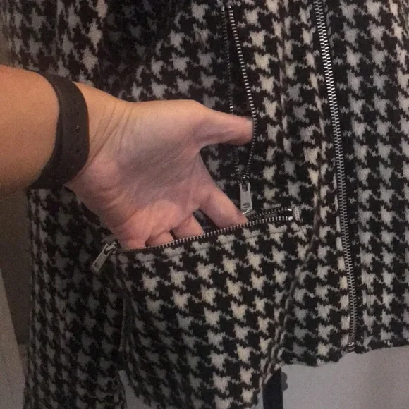 🆕NWOT*Ralph Lauren MOTO Jacket 100%Lambswool Houndstooth Size 3X - Picture 10 of 16